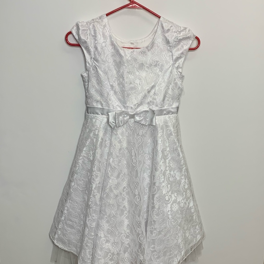 White formal dress for girls